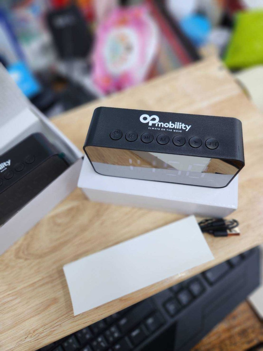 นาฬิกาลำโพงบลูทูธไร้สาย Wireless Bluetooth จอแสดงผลดิจิตอลนาฬิกาปลุก