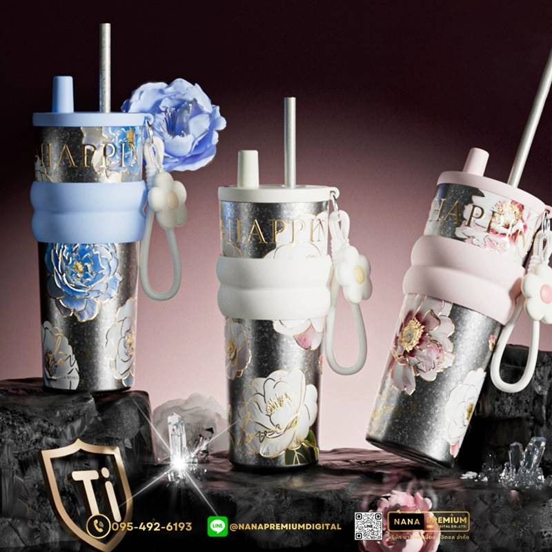 แก้วไทเทเนี่ยม Titanium สวย หรู ทันสมัย รับสกรีนโลโก้แก้วไทเทเนี่ยม รับผลิตแก้วไทเทเนี่ยม