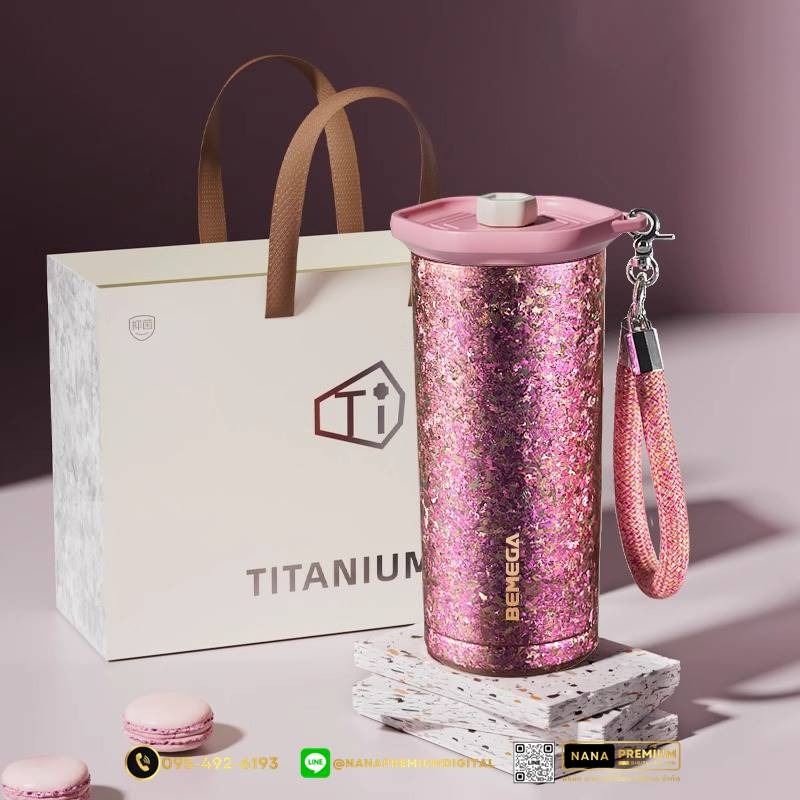 แก้วไทเทเนี่ยม Titanium สวย หรู ทันสมัย รับสกรีนโลโก้แก้วไทเทเนี่ยม รับผลิตแก้วไทเทเนี่ยม