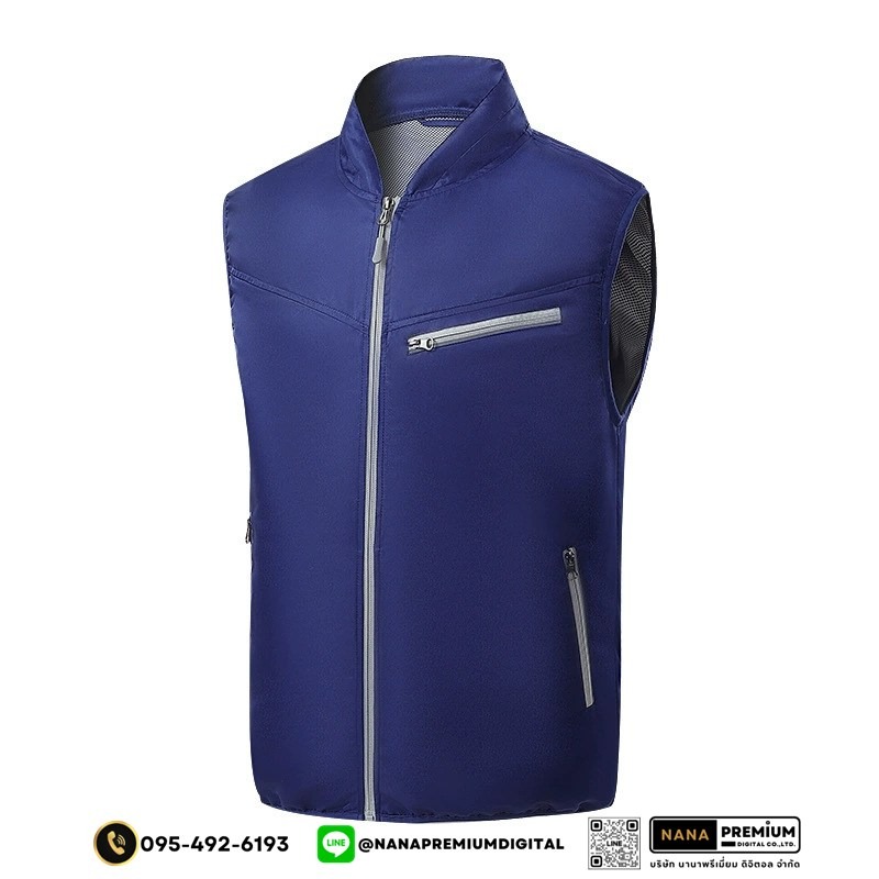 เสื้อกั๊กนิรภัยติดพัดลม เสื้อสะท้อนแสงมีพัดลม เสื้อนิรภัยติดพัดลม ระบายอากาศ คล้ายร้อน รับผลิตเสื้อสะท้อนแสงและเสื้อเซฟตี้พร้อมบริการสกรีนครบวงจร