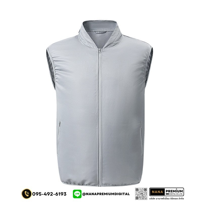 เสื้อกั๊กนิรภัยติดพัดลม เสื้อสะท้อนแสงมีพัดลม เสื้อนิรภัยติดพัดลม ระบายอากาศ คล้ายร้อน รับผลิตเสื้อสะท้อนแสงและเสื้อเซฟตี้พร้อมบริการสกรีนครบวงจร