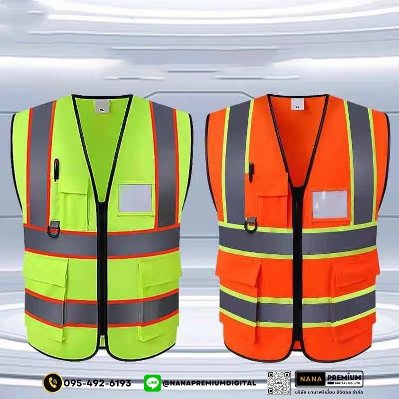 ผลิตและสกรีนเสื้อเซฟตี้ เสื้อสะท้อนแสง พร้อมบริการจัดส่ง