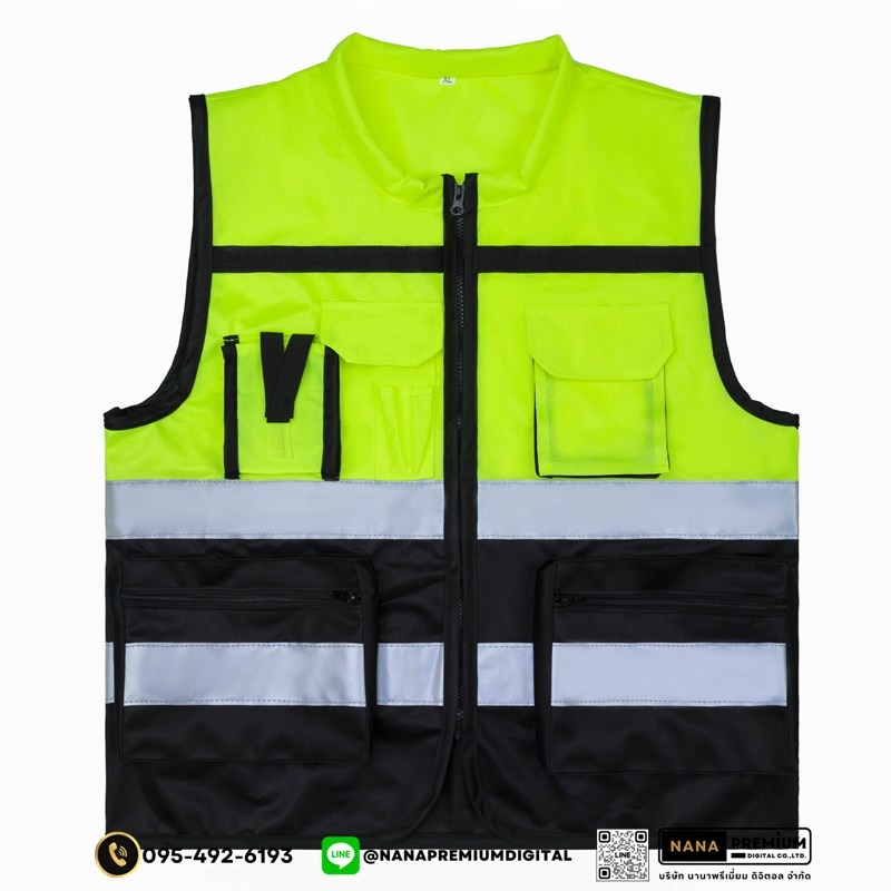 สกรีนเสื้อสะท้อนแสง สกรีนโลโก้เสื้อเซฟตี้ รับผลิตเสื้อsafety เสื้อคนงาน เสื้อความปลอดภัย เสื้อช่าง รับสกรีนโลโก้บริการพร้อมผลิต