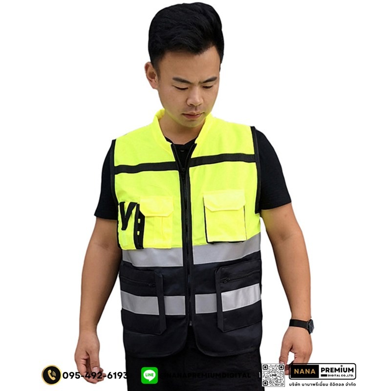 สกรีนเสื้อสะท้อนแสง สกรีนโลโก้เสื้อเซฟตี้ รับผลิตเสื้อsafety เสื้อคนงาน เสื้อความปลอดภัย เสื้อช่าง รับสกรีนโลโก้บริการพร้อมผลิต