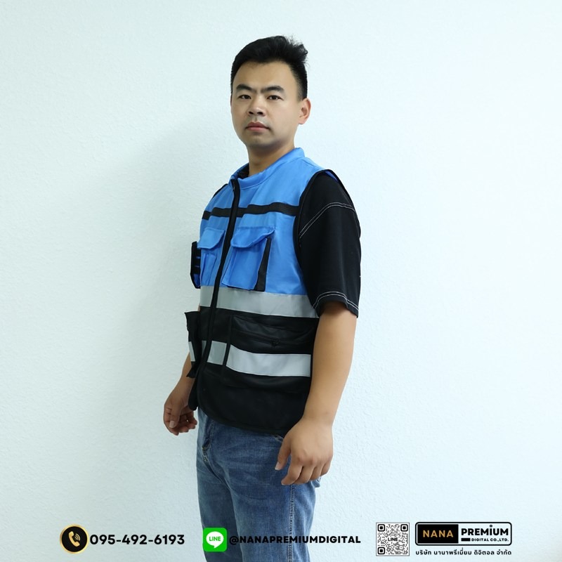 สกรีนเสื้อสะท้อนแสง สกรีนโลโก้เสื้อเซฟตี้ รับผลิตเสื้อsafety เสื้อคนงาน เสื้อความปลอดภัย เสื้อช่าง รับสกรีนโลโก้บริการพร้อมผลิต