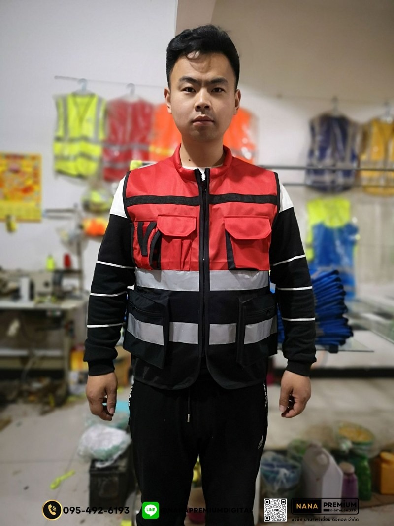 สกรีนเสื้อสะท้อนแสง สกรีนโลโก้เสื้อเซฟตี้ รับผลิตเสื้อsafety เสื้อคนงาน เสื้อความปลอดภัย เสื้อช่าง รับสกรีนโลโก้บริการพร้อมผลิต