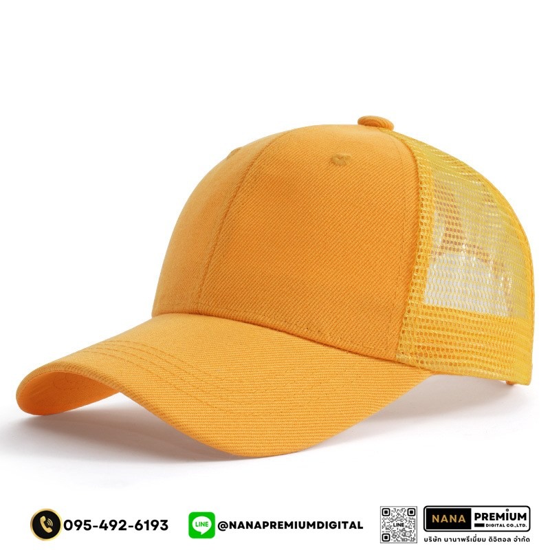 รับสกรีนหมวก หมวกตาข่าย หมวกแก๊ป GAP รับผลิตหมวก รับปักหมวก รับสกรีนหมวก
