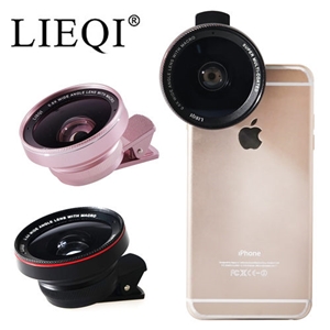 เลนส์เสริมมือถือ รุ่น HPLQ-025 คลิปเลนส์ 0.6X Wide-angle 15X Macro-lens