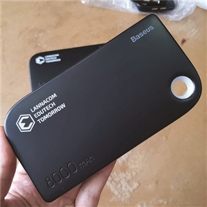 รับสกรีน powerbank แบตสำรอง รุ่น baseus 8000mah