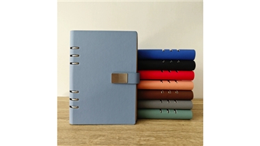 สมุดโน้ตปกหนังห่วงโลหะ