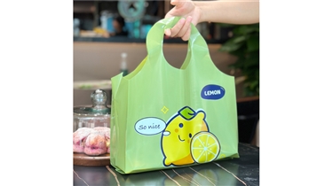 ถุงหูหิ้วพลาสติกพิมพ์ลายสำหรับร้านค้า