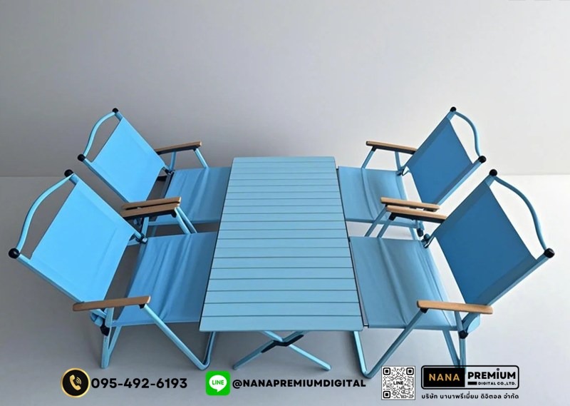 เก้าอี้ตั้งแคมป์ เก้าอี้พับกลางแจ้ง เก้าอี้สนาม เก้าอี้ตลาดกลางคืน พร้อมถุงเก็บเพื่อป้องกันการชน