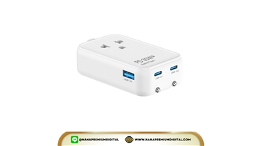หัวปลั๊กอเนกประสงค์ GaN Adapter สกรีนโลโก้